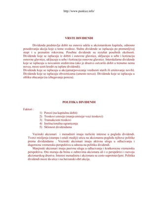 Finansijski menadžment (pitanja)