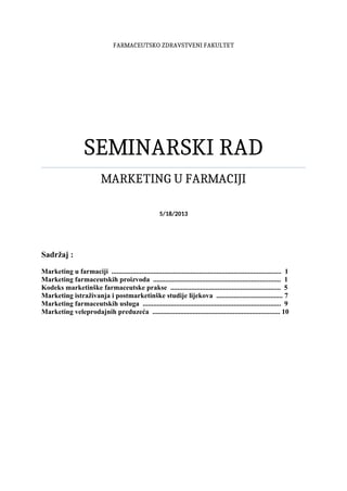 Marketing u farmaciji