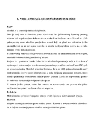 Medjunarodno pravo: analiza izvora i odnosa sa unutrašnjim pravom