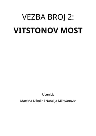 Analiza i primena Vitstonovog mosta