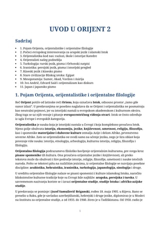 Uvod u orijent 2