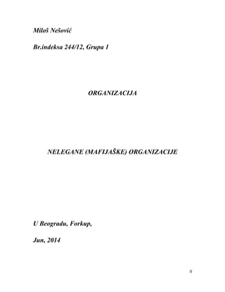 Klasične organizacione strukture