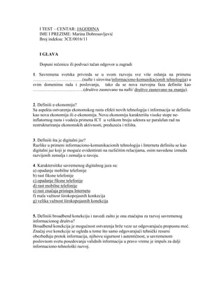 E-poslovanje (testovi)