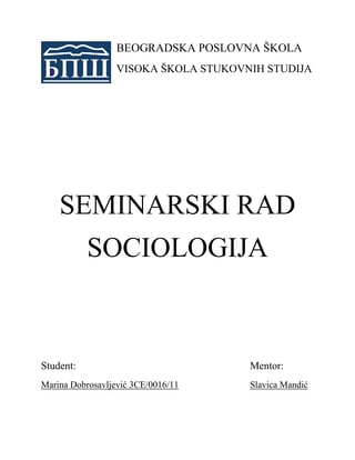 Mass mediji,kultura i etika ponašanja