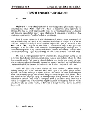 Baneri kao sredstvo promocije