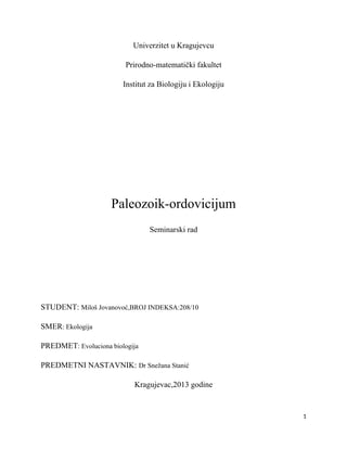 Paleozoik-ordovicijum