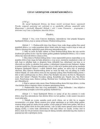 Ustav Sjedinjenih američkih država