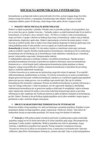 Pojedinac i socijalna interakcija