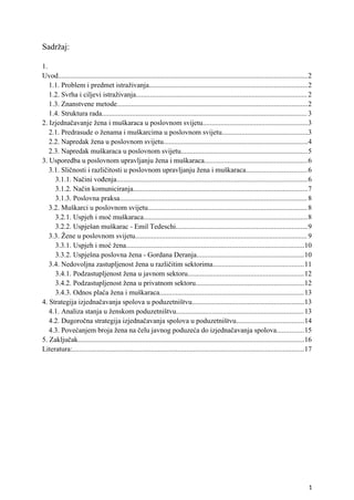 Poslovno upravljanje muškaraca i žena