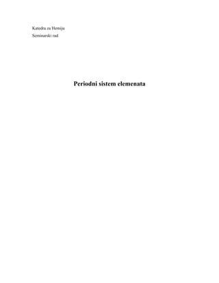Periodni sistem elemenata