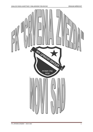 Analiza rada kadetske i omladinske sekcije