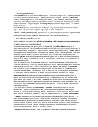 Osnove marketinga: koncepti, strategije i izazovi