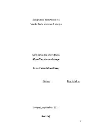 Vazdušni saobraćaj