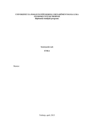 Etika u poslovanju: analiza i primena