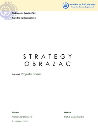 Strategy obrazac