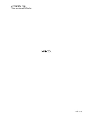 Mitoza: proces ćelijske deobe