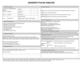 MSDS skraće liste za anhidrid ftalne kisline