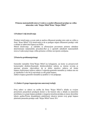 Primena matematičkih nizova i redova u analizi efikasnosti prodaje na veliko: studija slučaja “Knjaz Miloš”