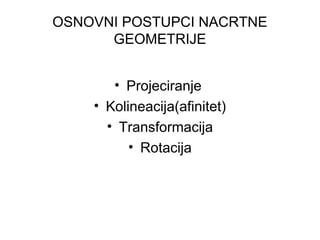 Nacrtna geometrija