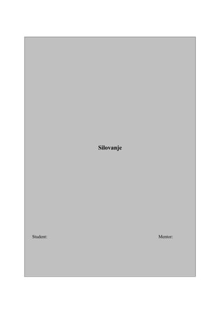 Silovanje: psihološki aspekti, posljedice i mitovi