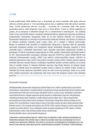 Carinska unija: analiza evropske carinske unije