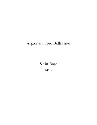 Algoritam Ford Bellman-a