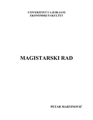 Turistički proizvod Crne Gore i strateški pravci njegovog razvoja