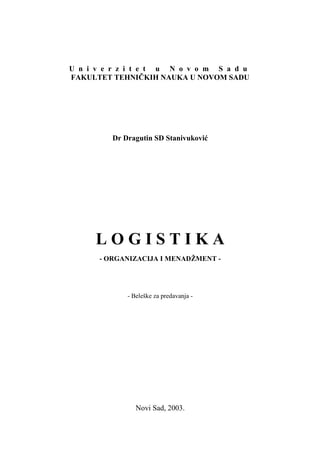Organizacija i menadžment logistike kvaliteta i održavanja