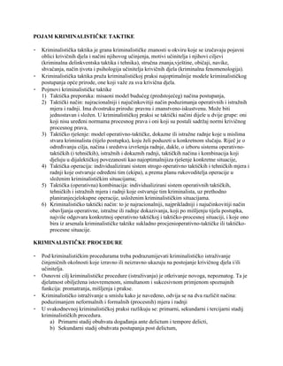 Kriminalistička taktika