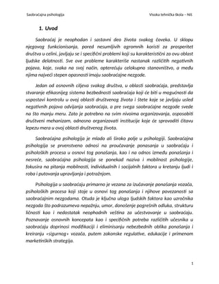 Saobraćajna psihologija