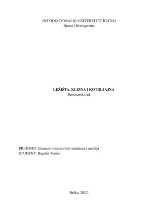 Ležišta,klizna i kotrljajna