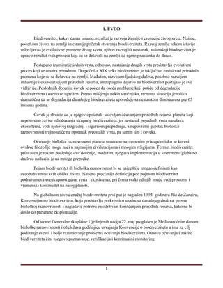 Istorijat konvencije o biodiverzitetu