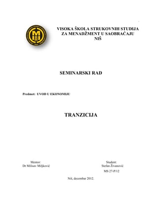 Tranzicija