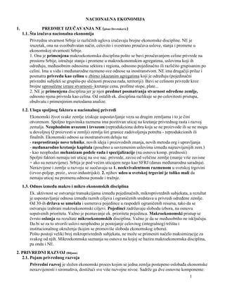 Nacionalna ekonomija