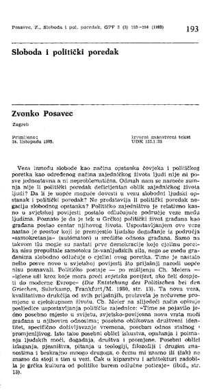 Sloboda i politicki poredak