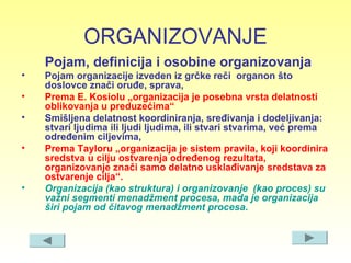 Osnovi organizacije
