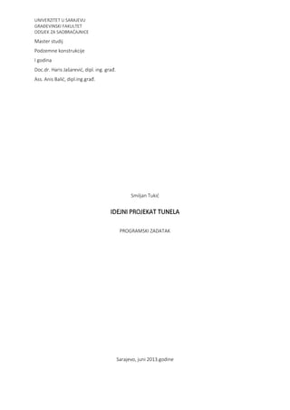 Idejni projekt tunela