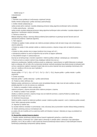 Nansi teorija: numeričke metode i algoritmi