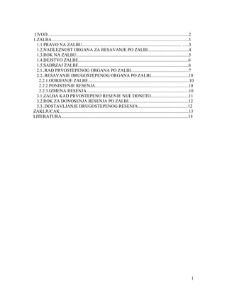 Žalba u upravnom postupku