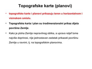 Topografske karte
