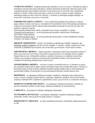 Pojmovi u statistici