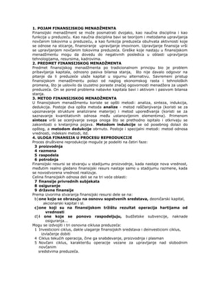 Finansijski menadžment