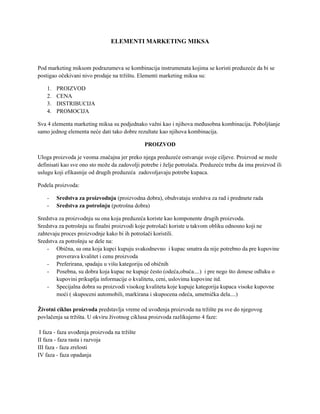 Elementi marketing miksa