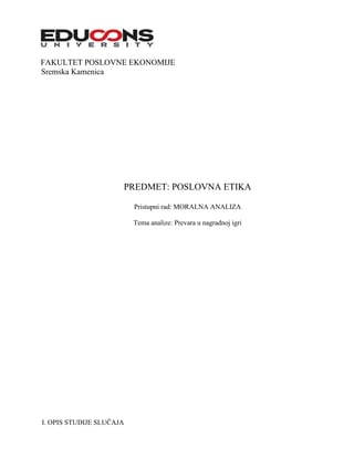 Prevara u nagradnoj igri