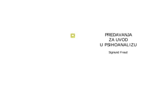 Sigmund Freud – Uvod u psihoanalizu