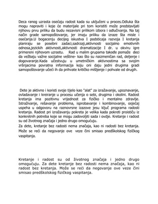 Priprema za rad sa decom