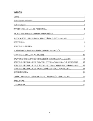 Mala i srednja preduzeca