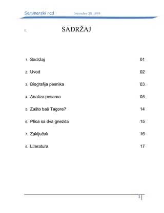 Rabindranat Tagote – Gradinar(izbor)