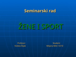 Žene i sport