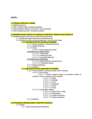 Planiranje i uredjivanje predela – Turizam i rekreacija (1 deo)